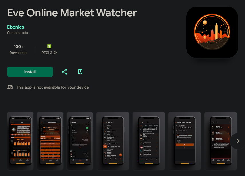Eve Online Market Watcher