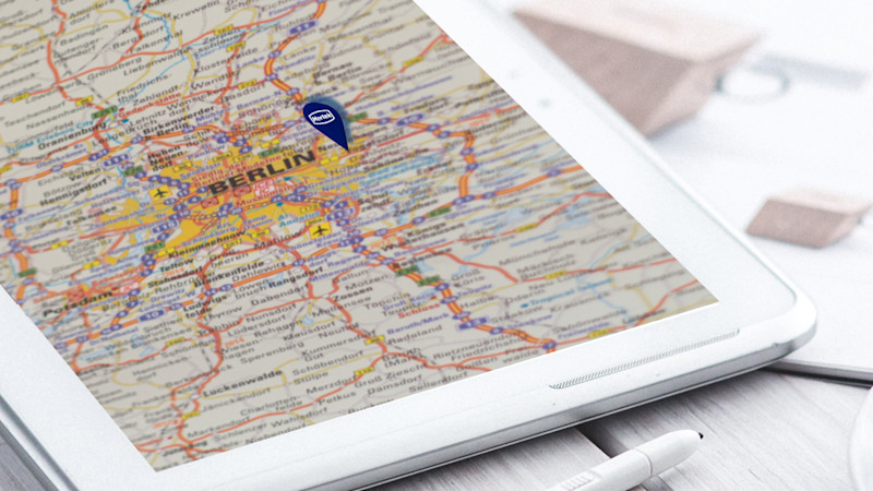 Finden Sie hier Ihren passenden Ansprechpartner zu Ihrem Brandschutz Projekt Straßenkarte mit dem Standort von Hertek im Raum Berlin