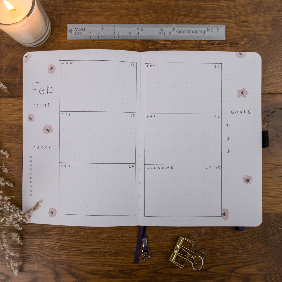 Set Up Minimal and Beautiful Bullet Journal Spreads Quickly and