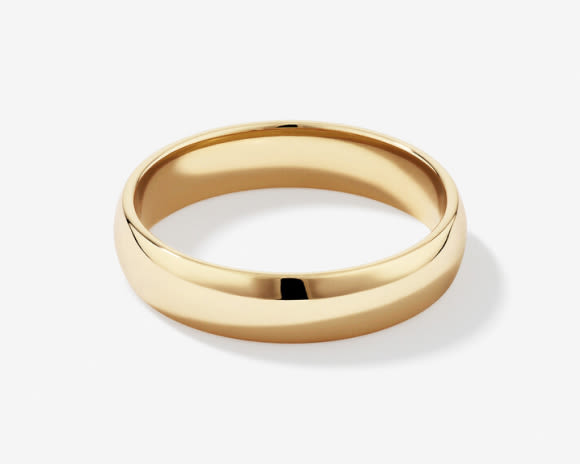 
Bague de mariage pour homme en or jaune