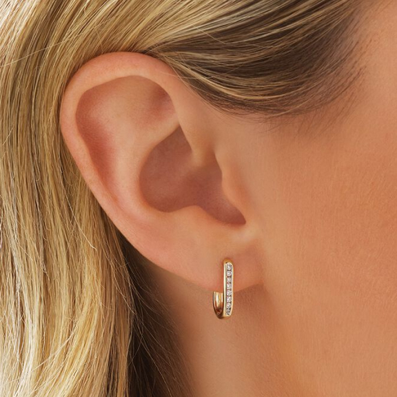 Huggies earrings at Michael Hill