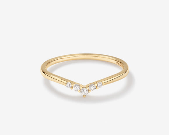 Curved Wedding Band