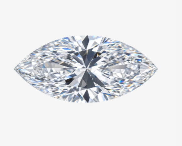 marquise cut diamond solitaire engagement ring in white gold