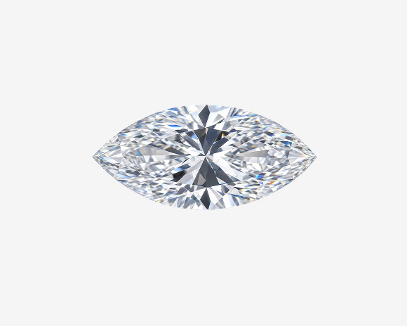 marquise cut diamond solitaire engagement ring in white gold