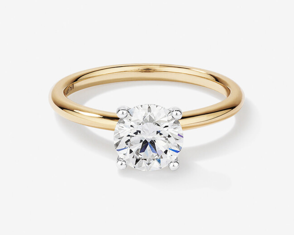 yellow gold engagement ring