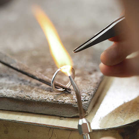 Ring being crafted