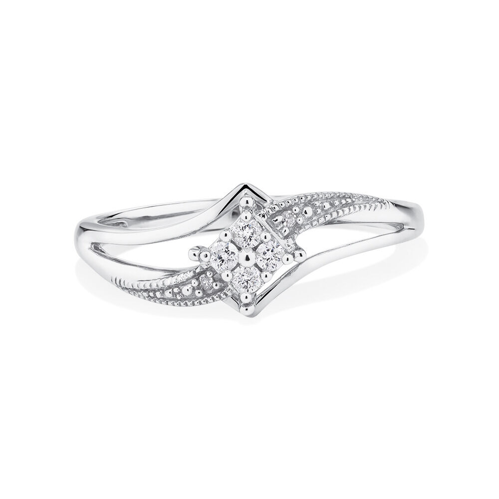Sir Michael Hill Designer Engagement Ring With 1 Carat TW Of Diamonds In  14kt White Gold