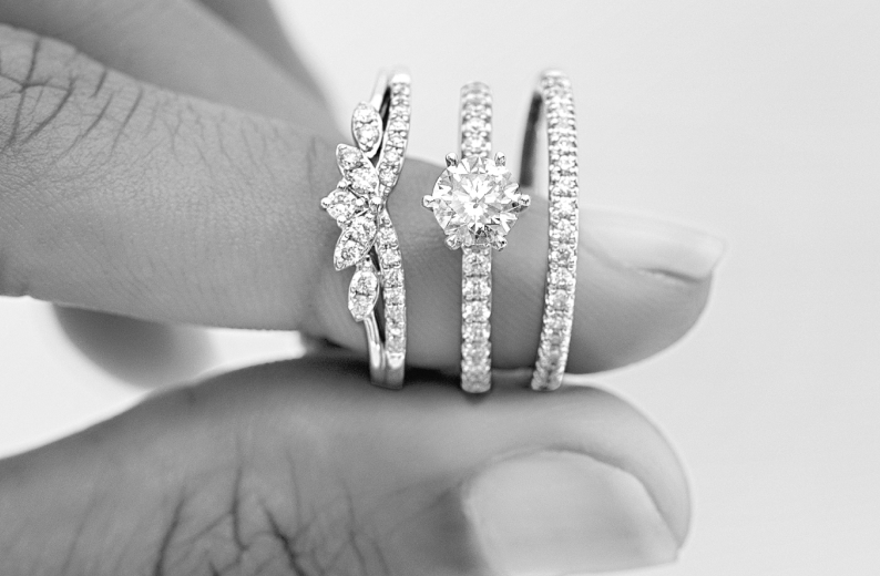 Three Fresh Ways To Style Bridal Rings
