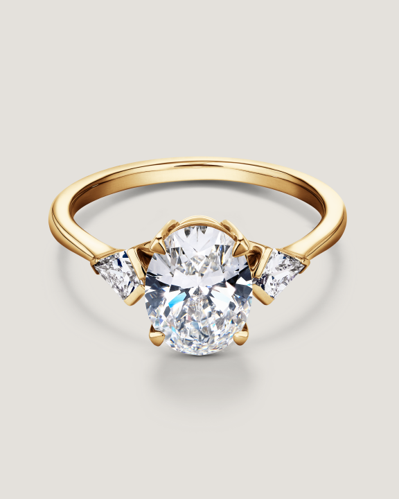 Yellow Gold Petite Trio Ring