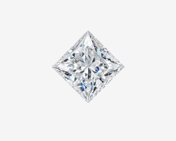 square princess cut diamond solitaire engagement ring in yellow gold