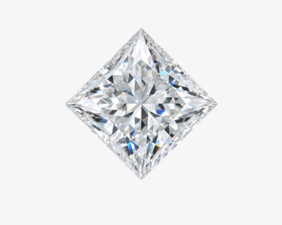 square princess cut diamond solitaire engagement ring in yellow gold