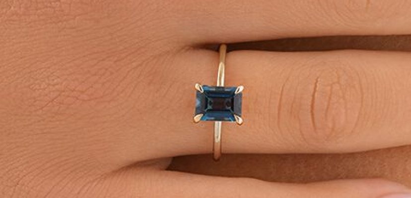 1 Ct Round Cut Blue Topaz 925 Sterling Silver Solitaire November Birth –  atjewels.in