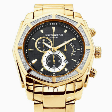 michael hill gold diamond watch