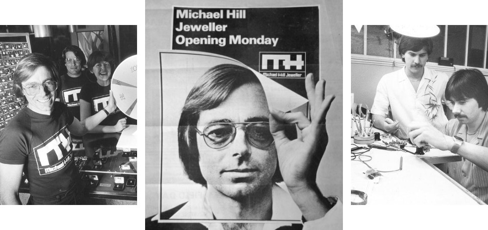 Trois images de l'histoire de Michael Hill