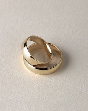 Yellow gold diamond unisex wedding band 