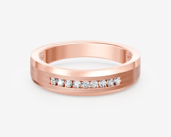 Rose Gold Men's Wedding Band