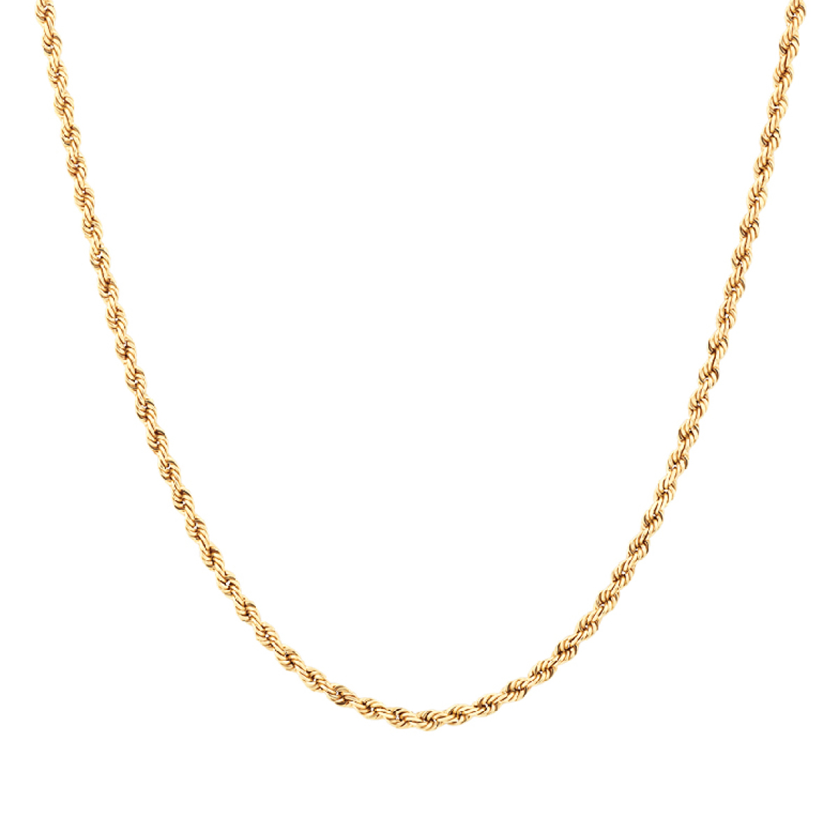 50cm Rope Chain in 10kt Gold
