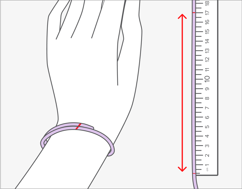Bangle measuring guide at Michael Hill