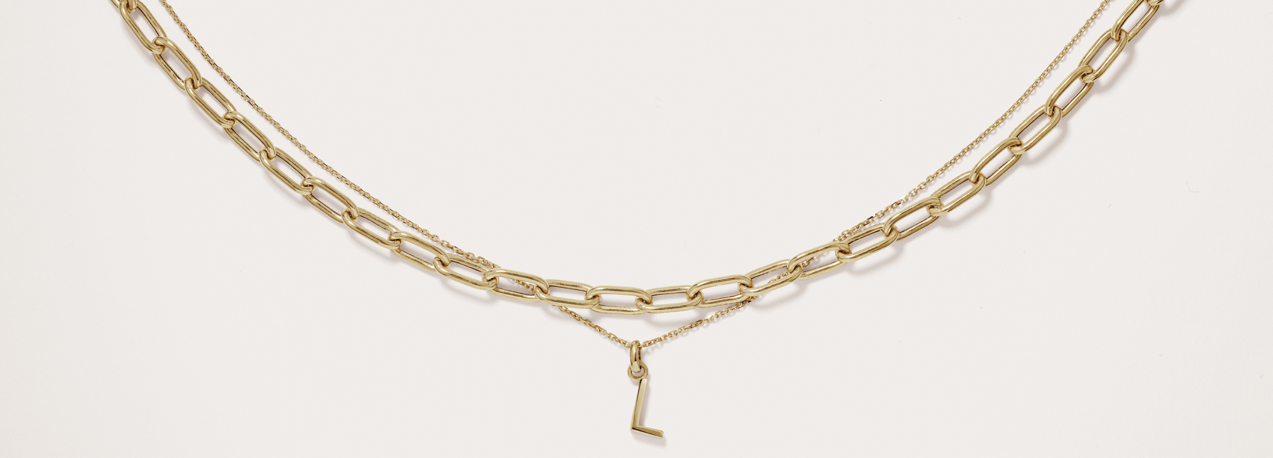 L Letter Gold Necklace
