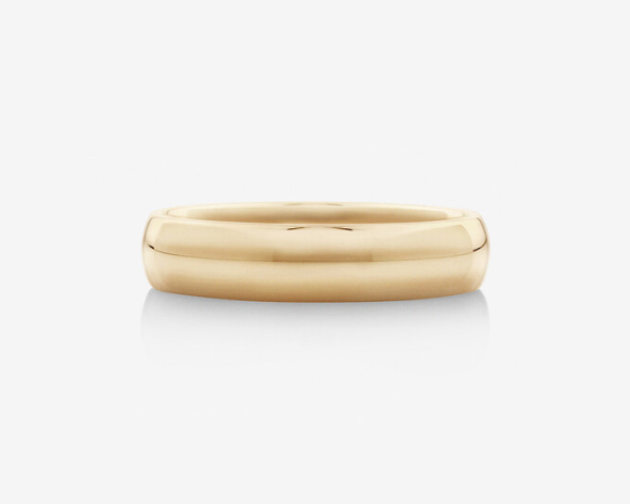 Plain Yellow Gold Wedding Band