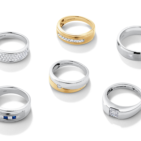 Selection of mens rings