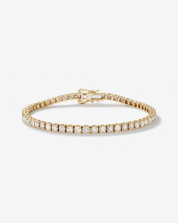 gold diamond tennis bracelet