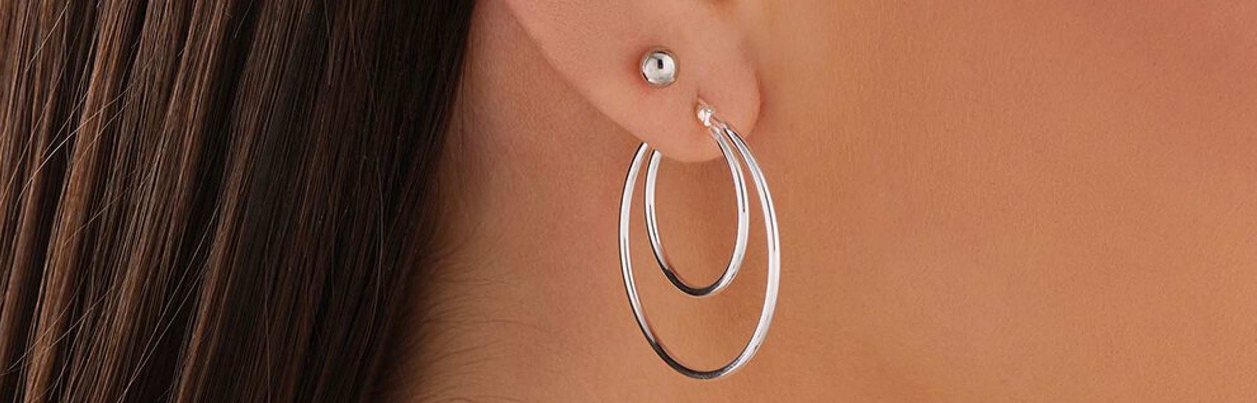 White Gold Earrings Hoop Sleepers More At Michael Hill Canada   White Gold Earring Lp Img 