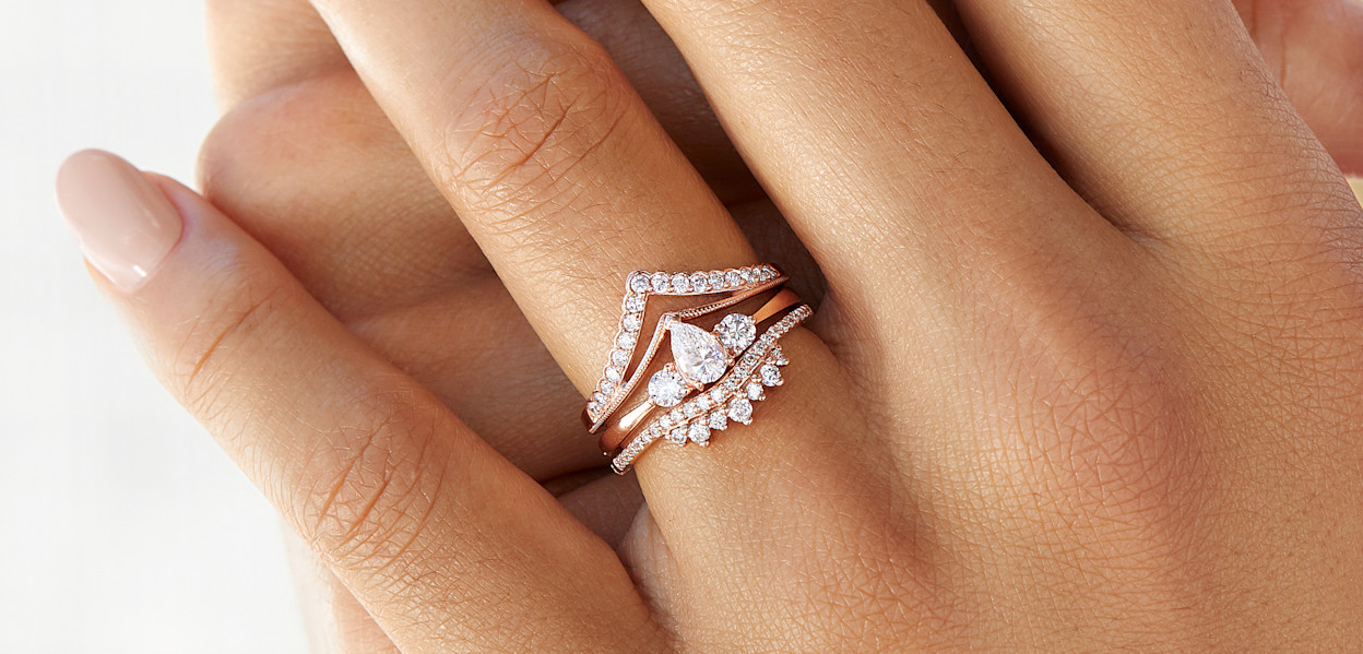 Three Stone Engagement Ring Stack