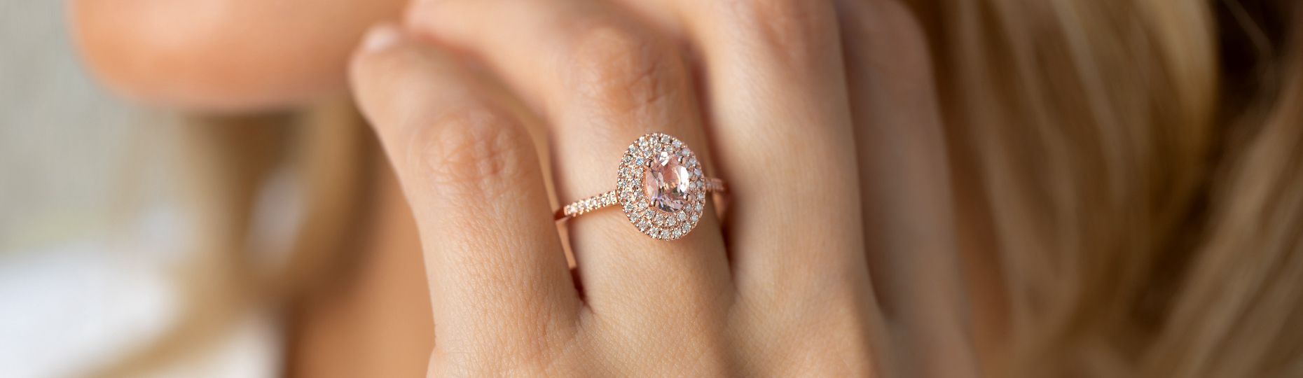 Rose quartz ring michael hot sale hill