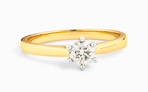 Diamond Solitaire Engagement Ring in Yellow Gold at Michael Hill