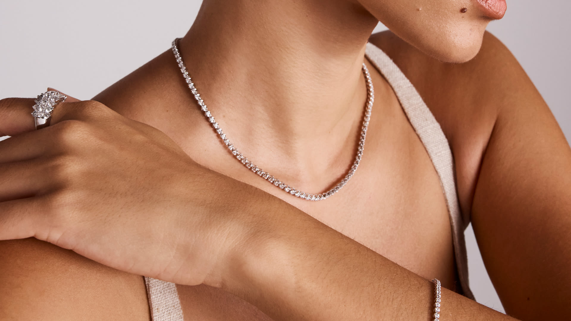 White Gold Tennis Bracelets