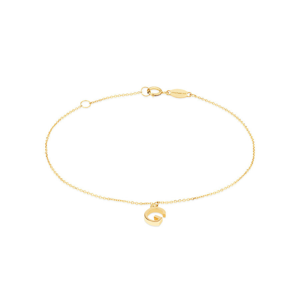 Yellow gold fine bracelet with sapphire birthstone