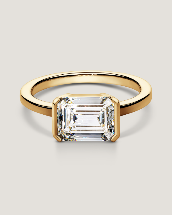 Yellow Gold Revel Solitaire Ring