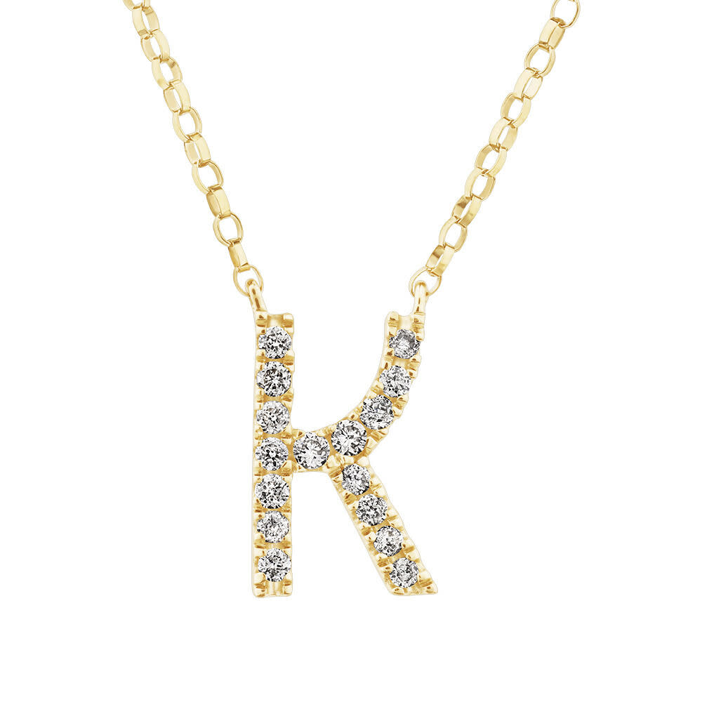 Initial Necklaces | Silver & Gold Letter Necklaces at Michael Hill ...
