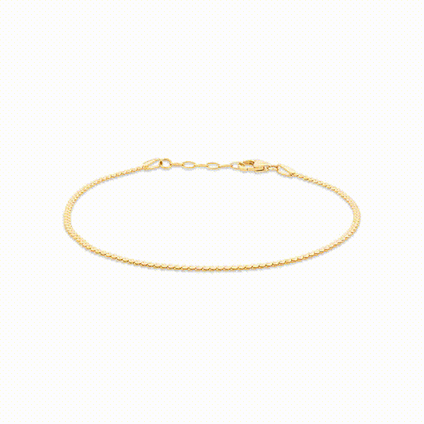 10kt gold serpentine bracelet