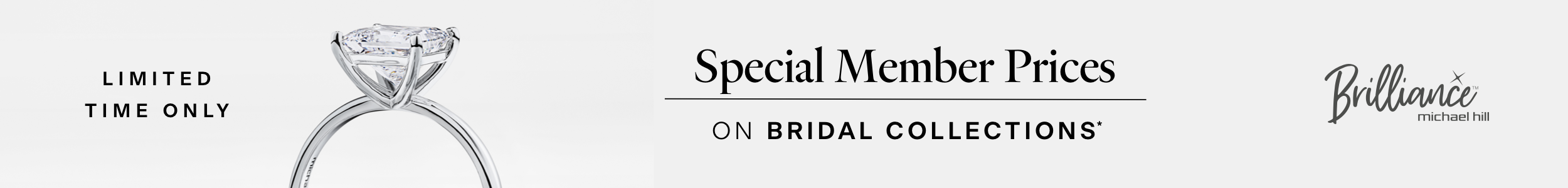 Brilliance offer on selected bridal collections