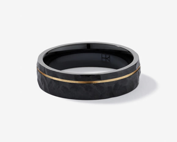 Black Diamond Men's Wedding Band