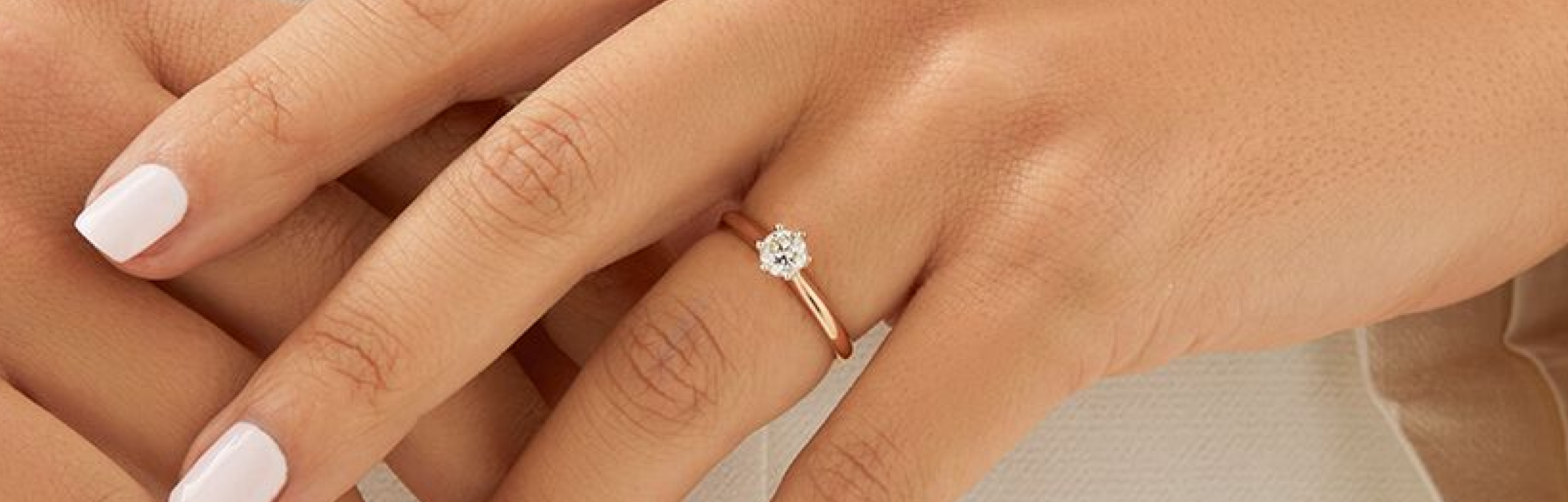 diamond solitaire rose gold engagement ring