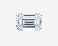 emerald cut diamond solitaire engagement ring in white gold