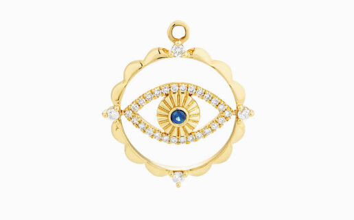 Gold Evil eye pendant