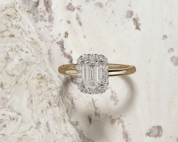 QuickLink Image - Engagement - Engagement Rings - Halo - Flatlay
