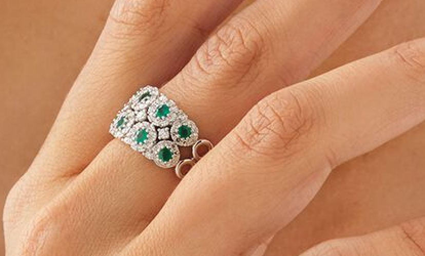 9k Bitone Diamond Eternity Ring | Precious Metals