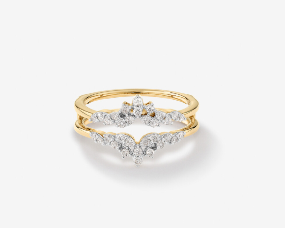 Yellow Gold Wedding Ring Enhancer