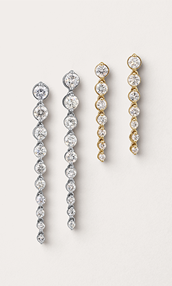 gold and diamond studs