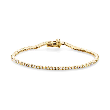 Yellow Gold Tennis Bracelet