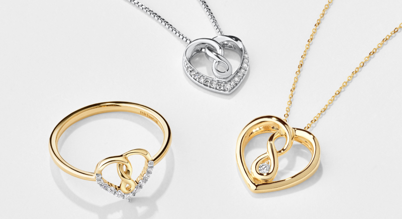 michael hill infinity heart necklace