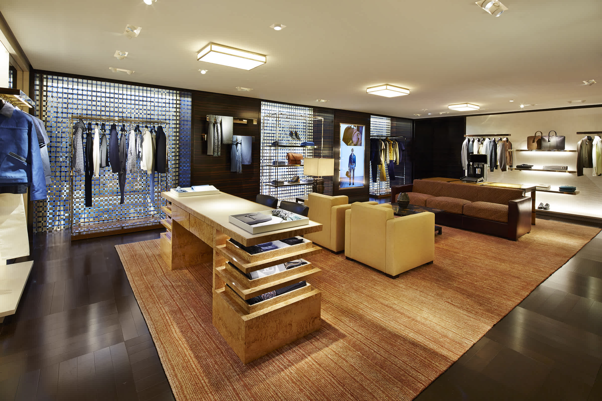 Luxury Boutique of Louis Vuitton at Montaigne avenue in Paris