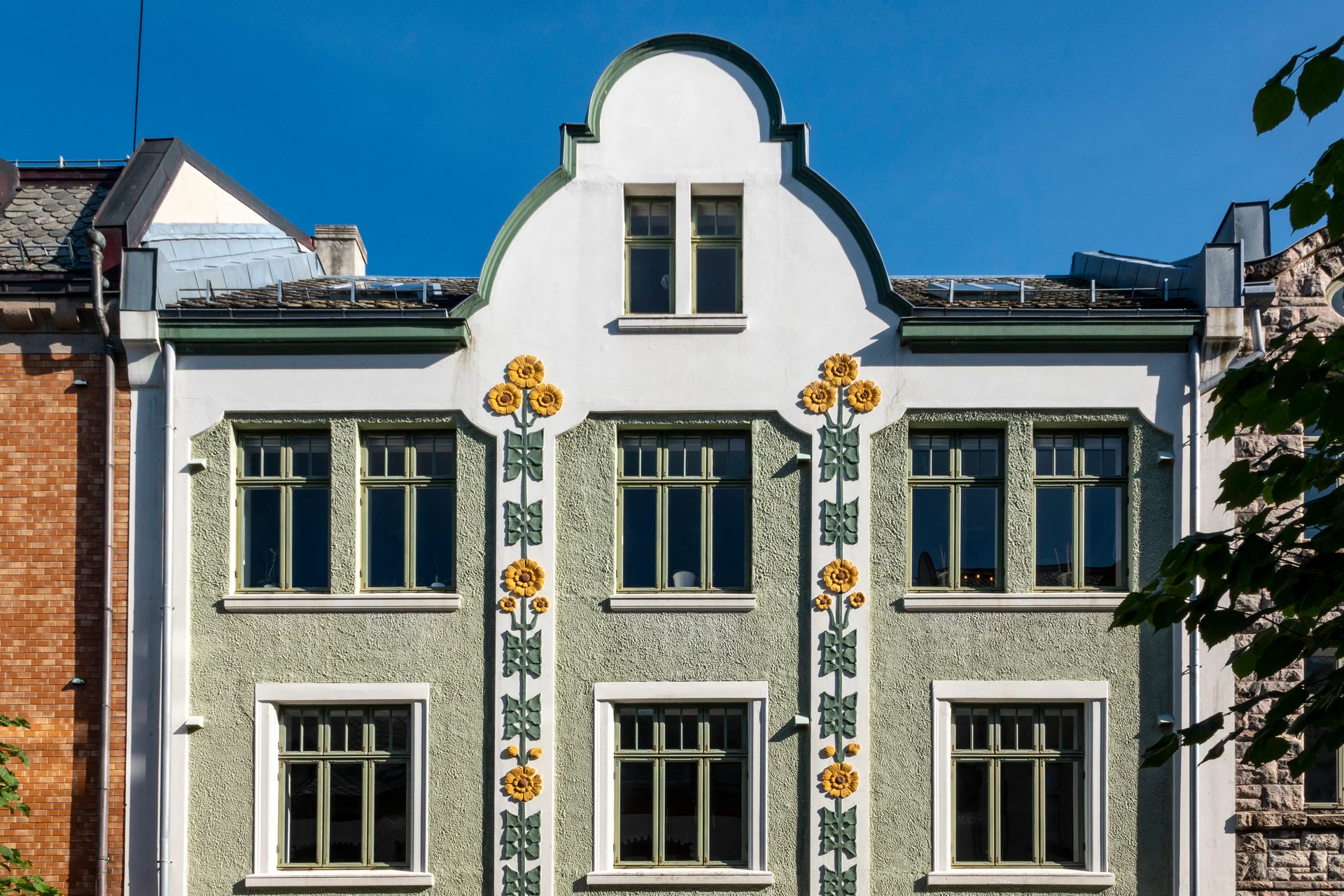 One of Alesund's many Art Nouveau buildings