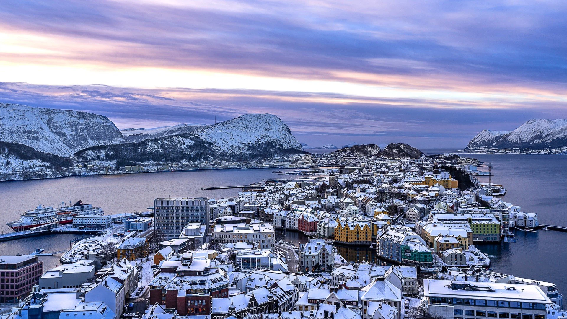 Ålesund during winter