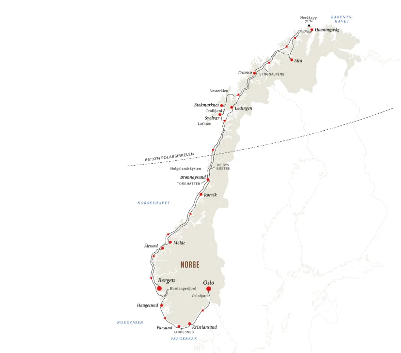 The North Cape Express - Full Voyage 2024-2025